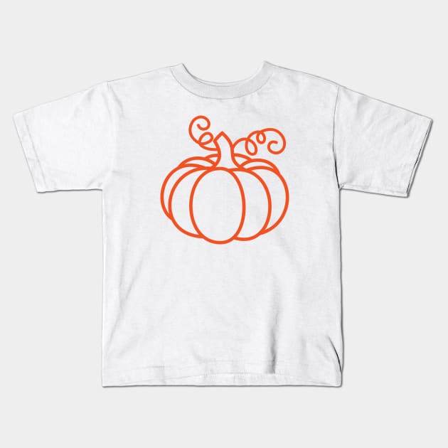 Pumpkin Kids T-Shirt by MelsPlace